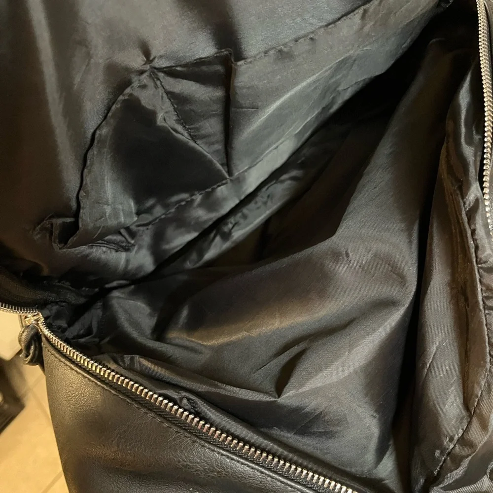 Faux Leather Backpack